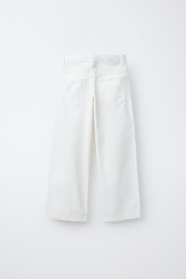 WIDE-LEG JEANS - White by Zara - Image 1