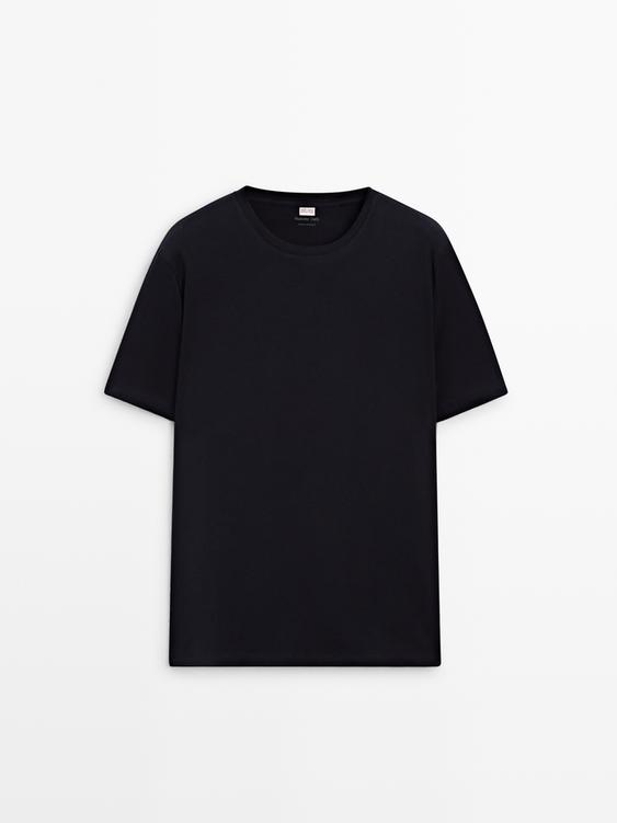 Short sleeve pyjama top and striped trousers from Zara - $100