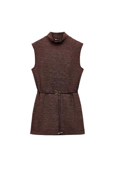 SOFT PIQUÉ MOCK NECK TOP