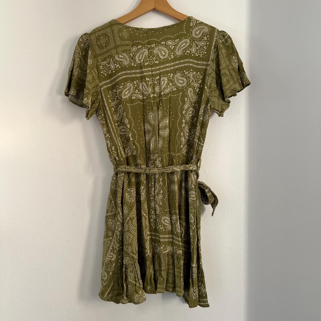 PAISLEY PRINT MINI DRESS - Image 5