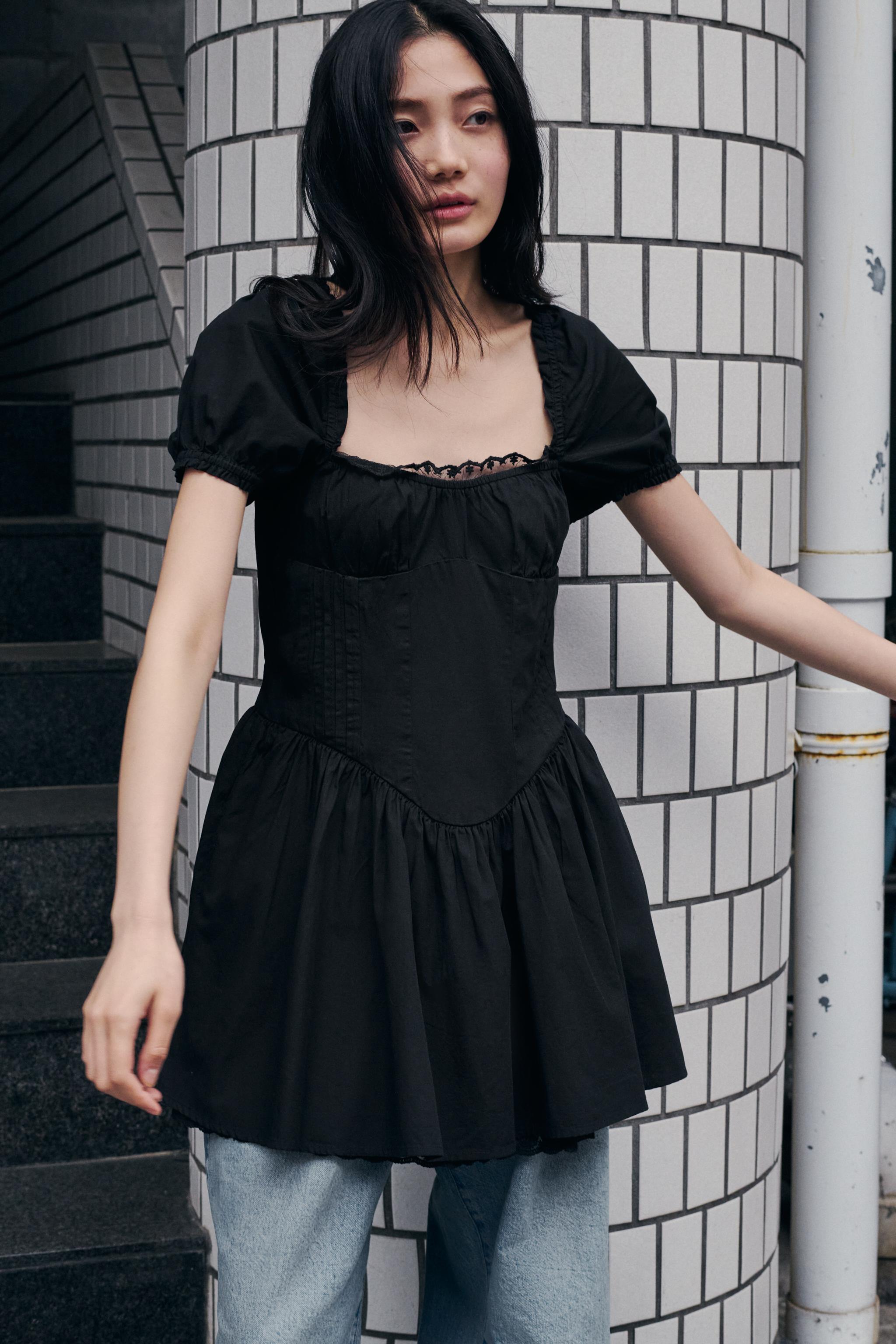 パフスリーブドレスワンピース | ZARA 日本