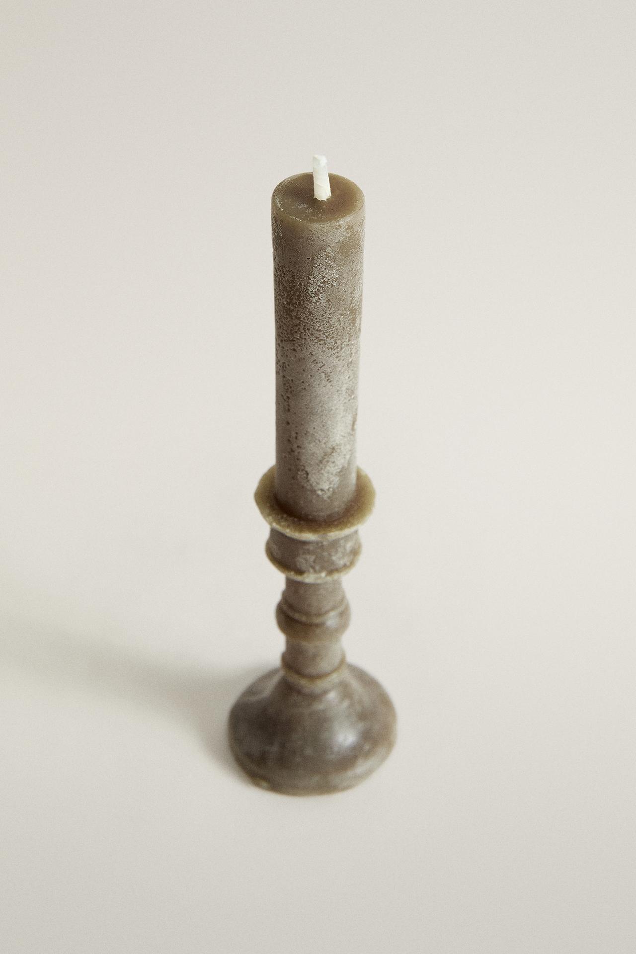 BASILICUM DECORATIVE CANDLESTICK CANDLE PACK (PACK OF 3) — Mint