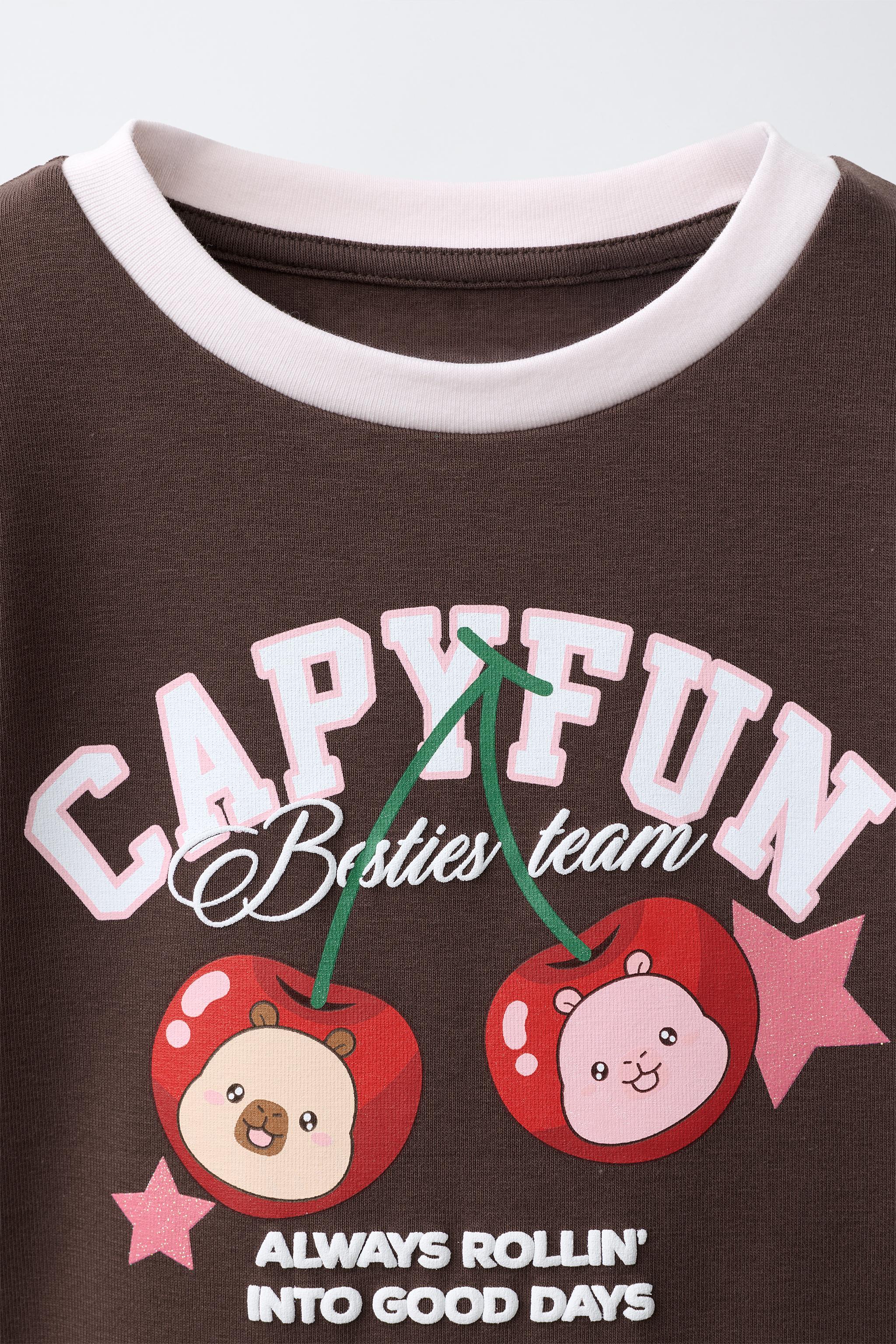 T-SHIRT IMPRIMÉ CAPYFUN © CERISES