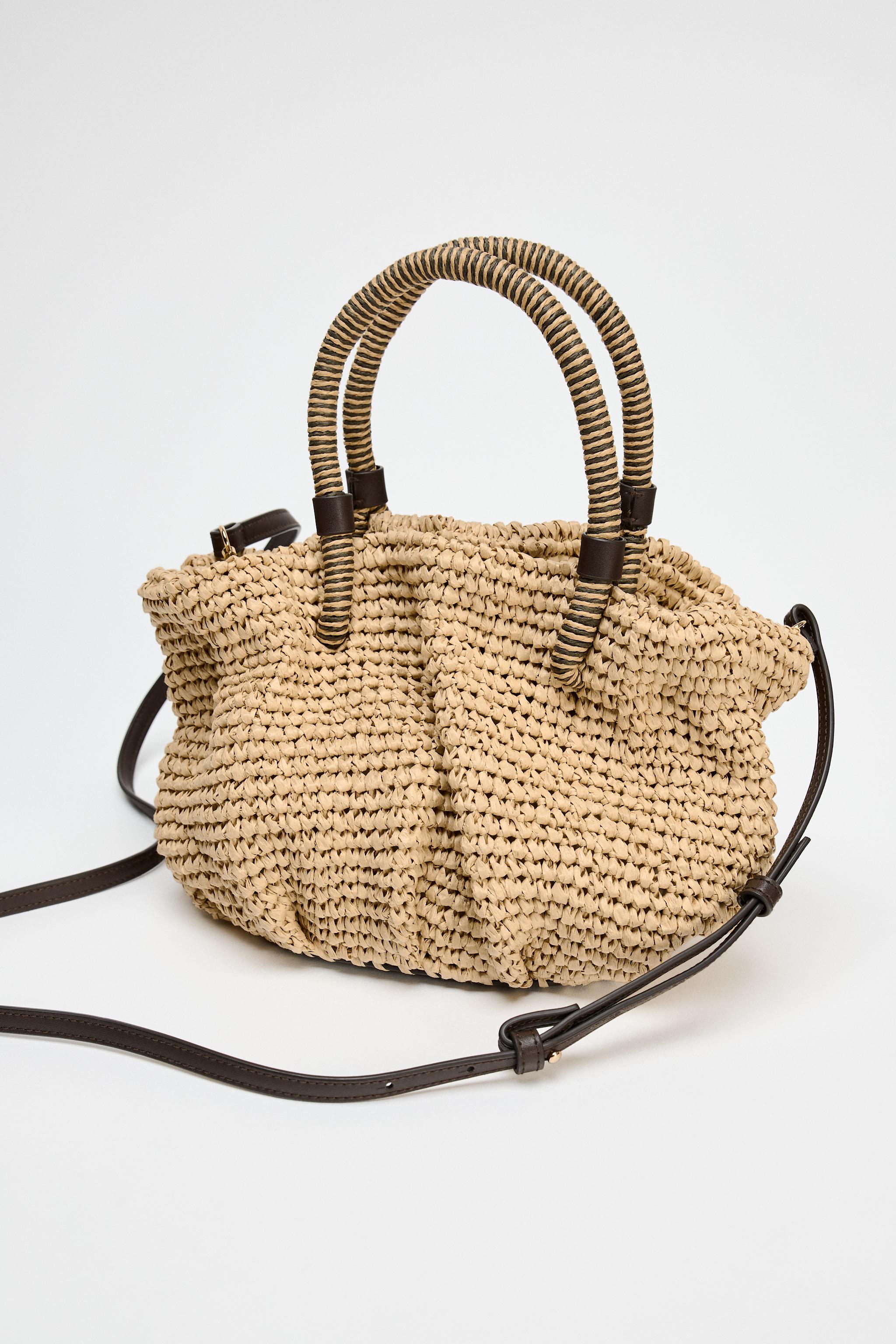 BRAIDED MINI BUCKET BAG - Light beige | ZARA South Africa