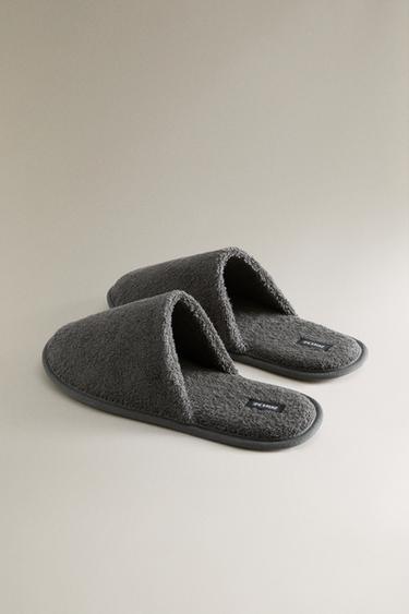 TERRY BATHROOM SLIPPERS - Dark Grey by Zara - Image 3