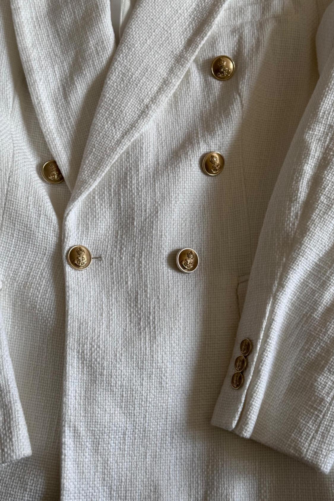 TEXTURED FITTED BLAZER - Image 3