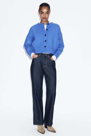 CHAQUETA PUNTO SOFT - Azulón de Zara