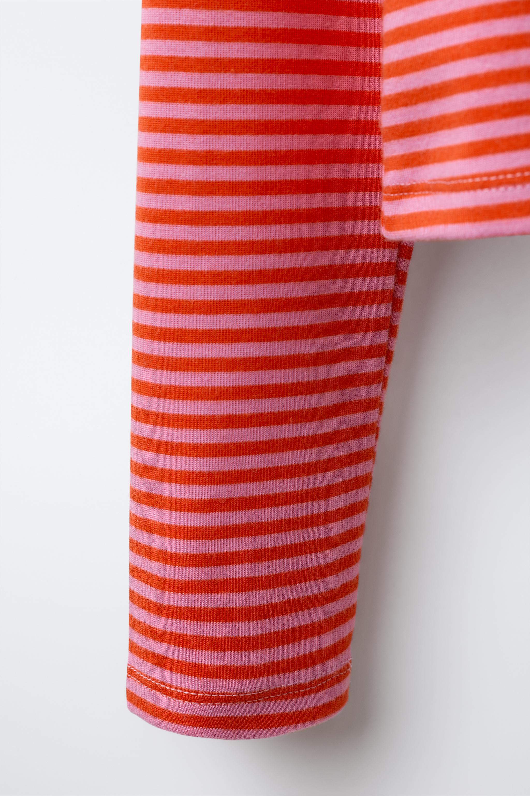 T-SHIRT RAYURES AVEC MODAL 0FR. PARIS X ZARA