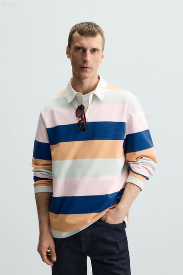 POLO RAYAS - Multicolor de Zara