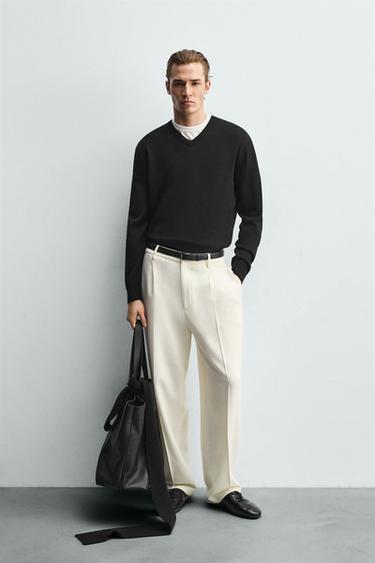 100% WOOL JUMPER - Black by Zara