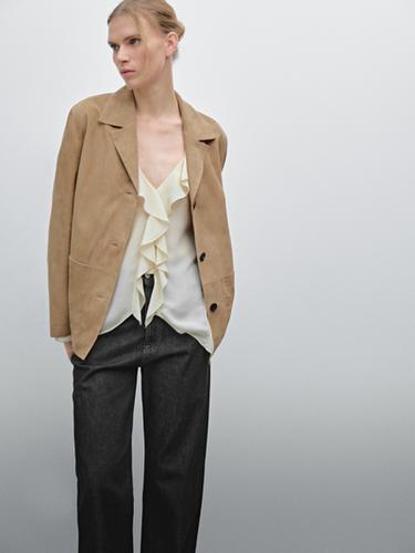 Americana fluida piel ante - Arena de Zara