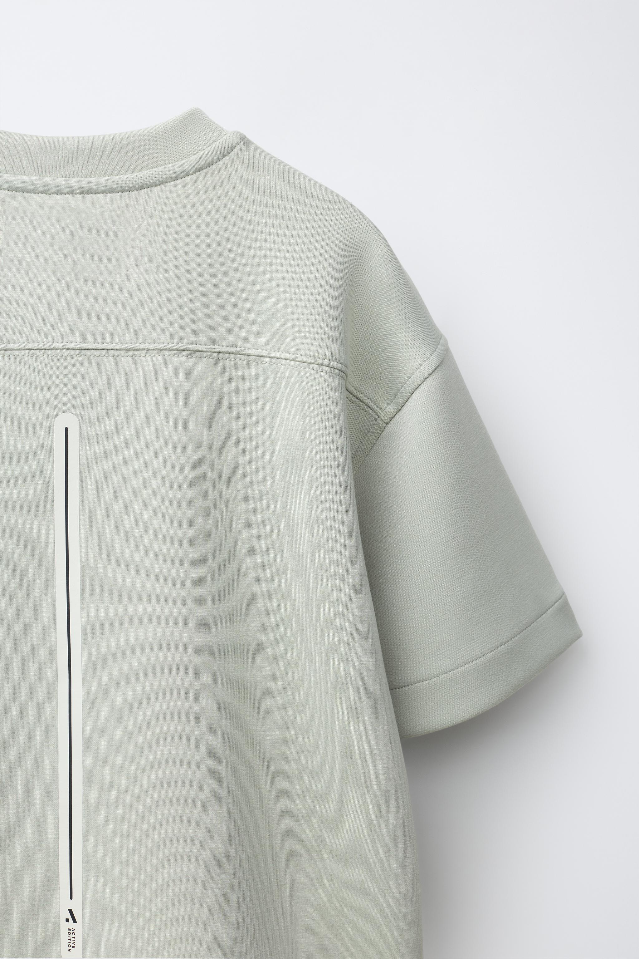 Детские футболки Zara SPORTY TEXT T-SHIRT — фото 4