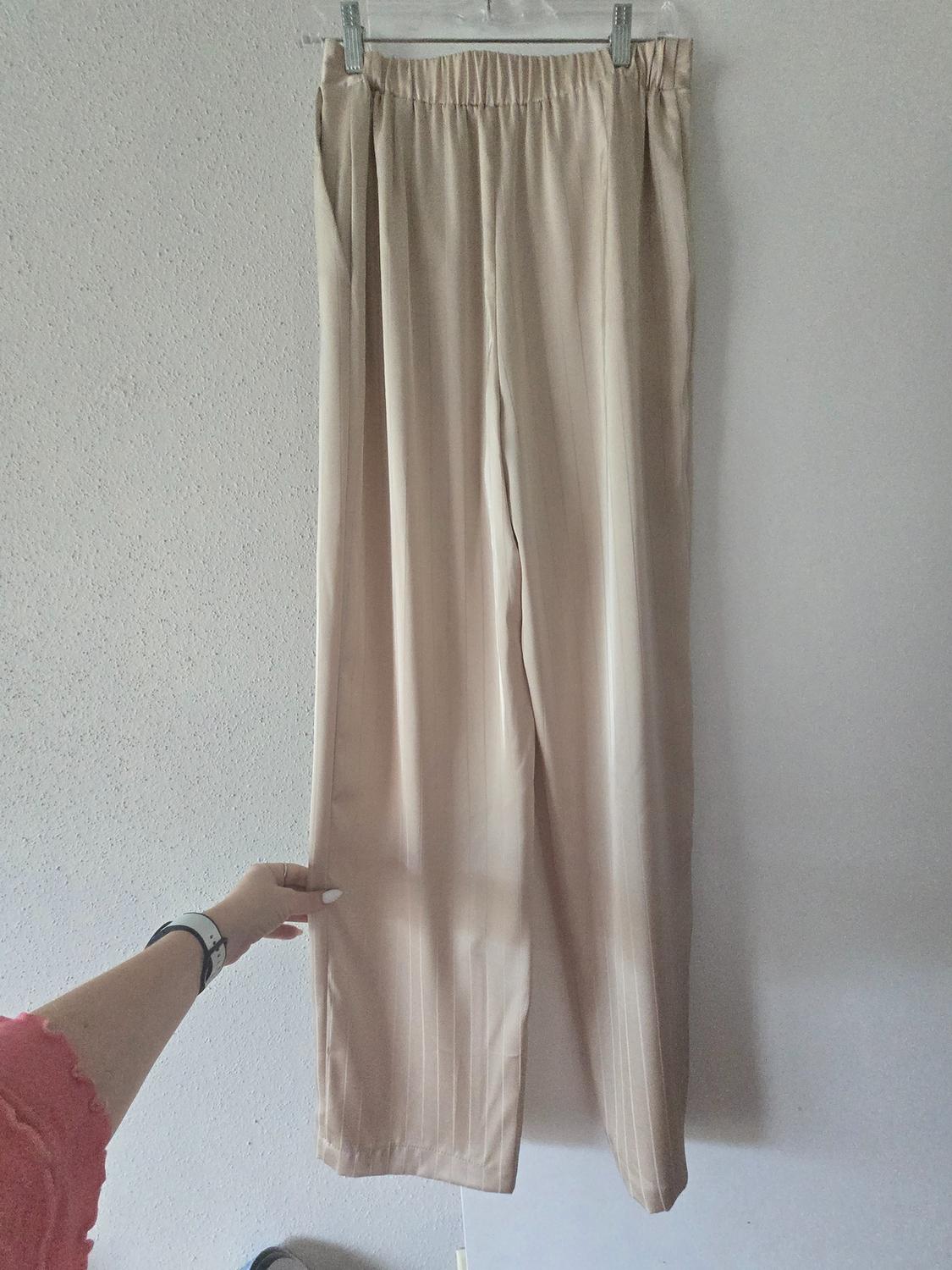 SATIN EFFECT STRIPED PANTS - Image 2
