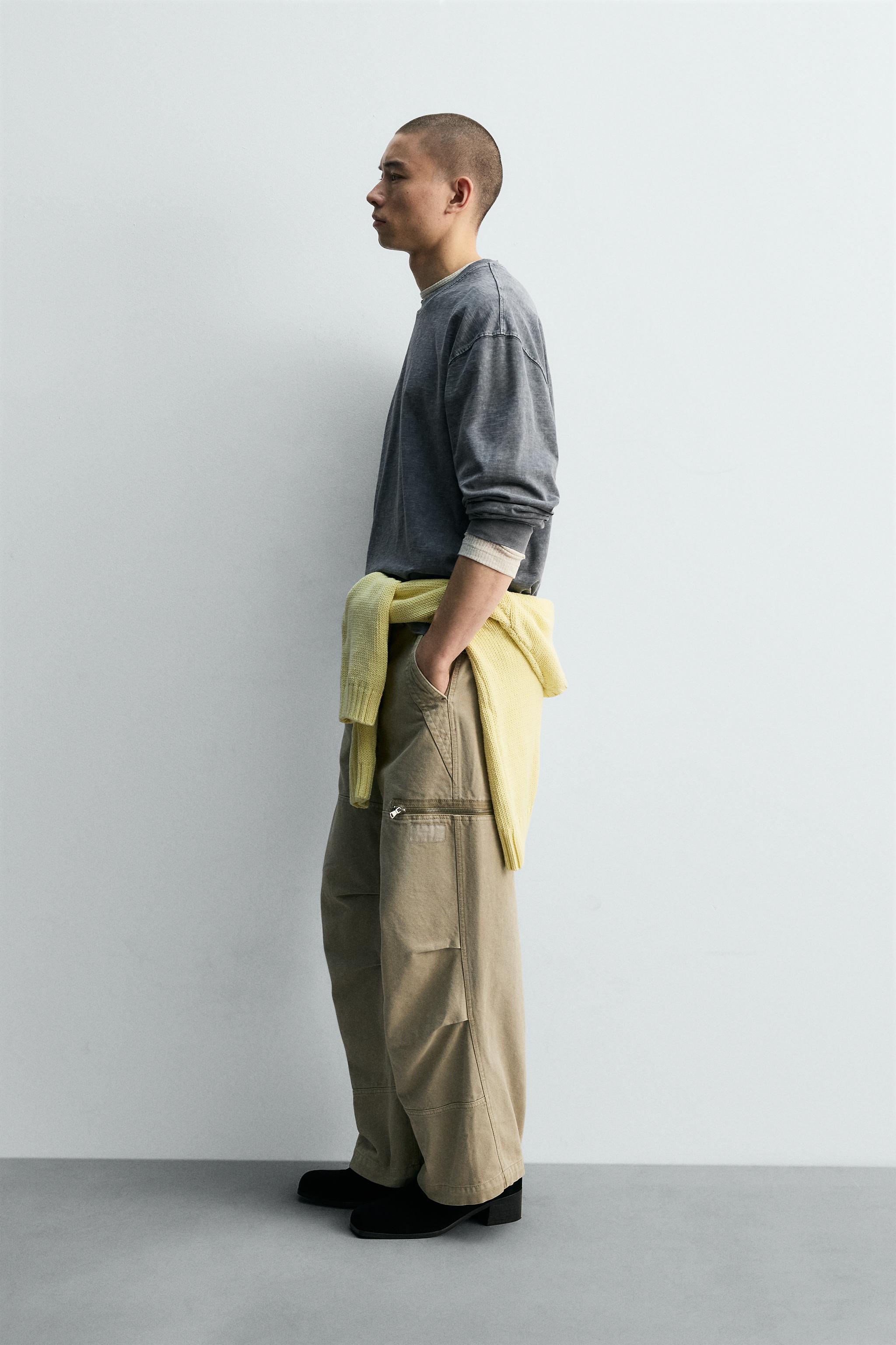 RIPPED EFFECT STRUCTURED T-SHIRT