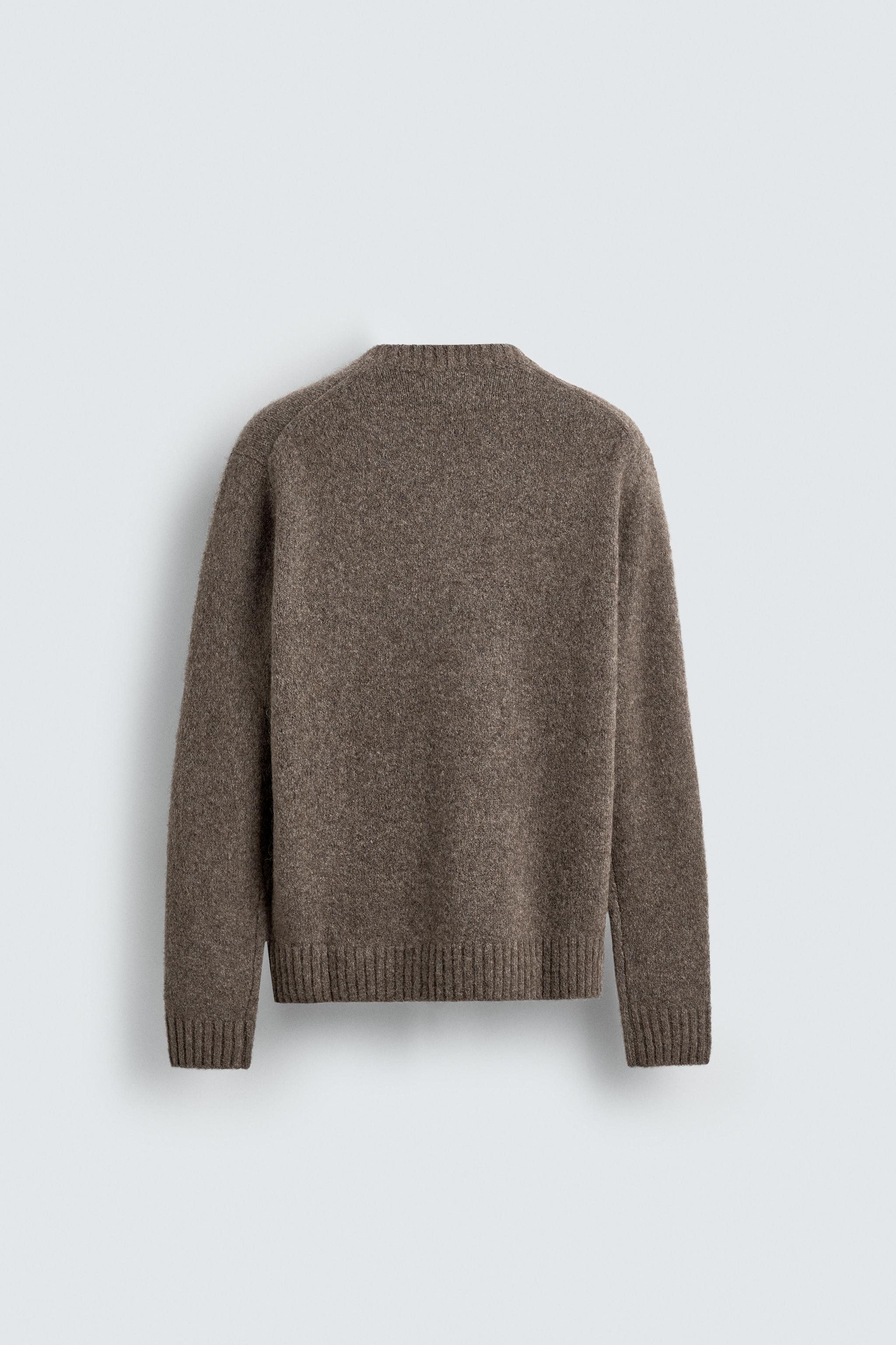 TEXTURED SWEATER WITH YAK FIBER