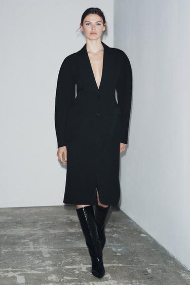 ABRIGO ENTALLADO ZW COLLECTION - Negro de Zara - Imagen 0