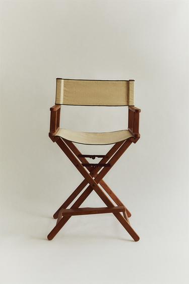 TALL OAK WOOD FOLDING CHAIR - Oyster-white by Zara - Image 5
