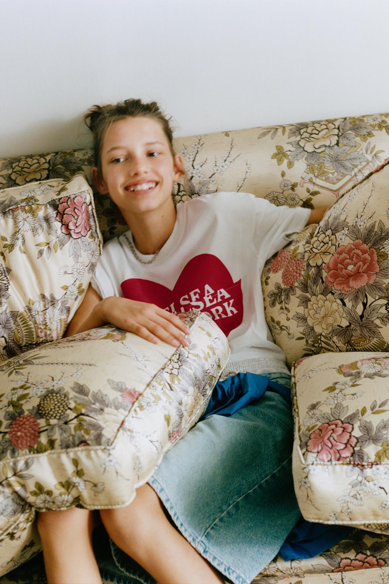 HEART PRINT T-SHIRT — White
