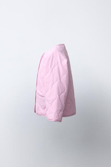 QUILTED JACKET WITH HEARTS - Pink by Zara - Image 2