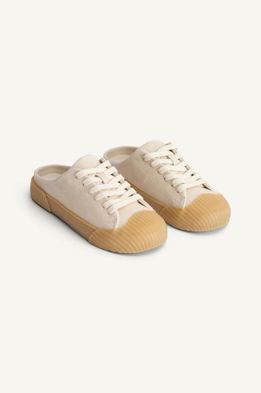 LTHR SLNGBCK TRNRS 14 - Beige by Zara