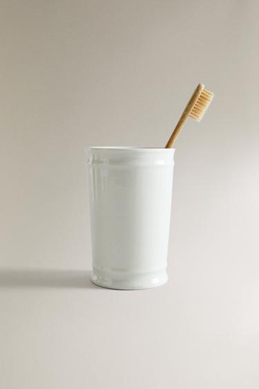 PORTE-BROSSES À DENTS CÉRAMIQUE - Écru de Zara - Image 4
