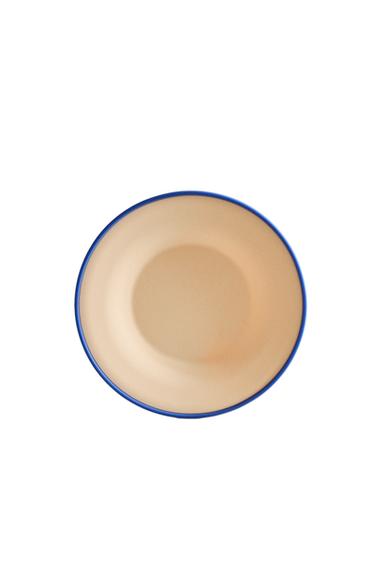 BØRNS KONTRAST SILIKONETALLERKEN - råhvid/blå fra Zara