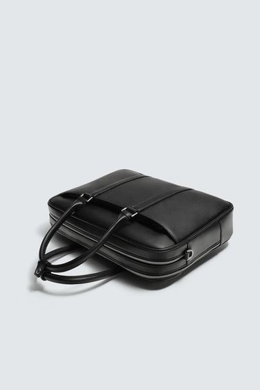 TEXTURED BRIEFCASE - Black by Zara - Image 3