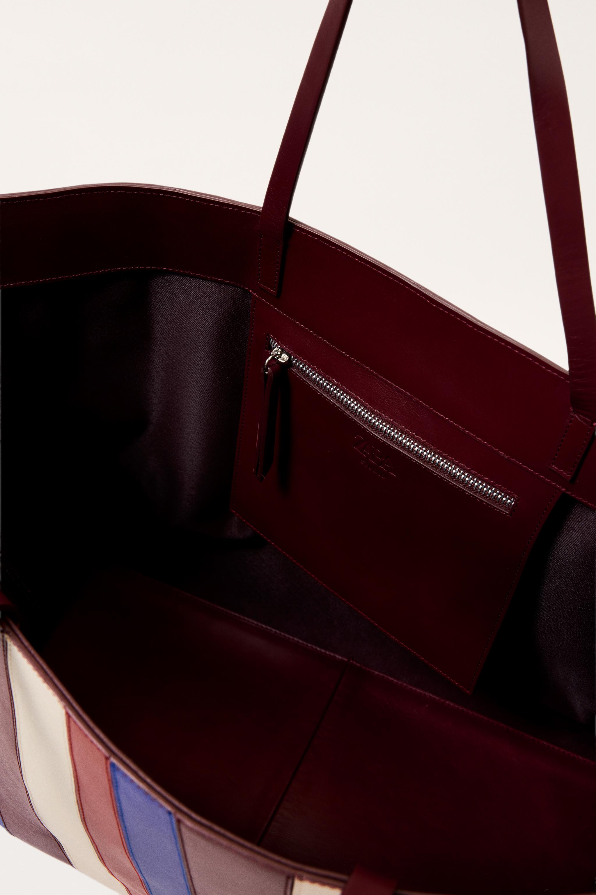 MAXI SHOPPER RAYURES CUIR ÉDITION LIMITÉE