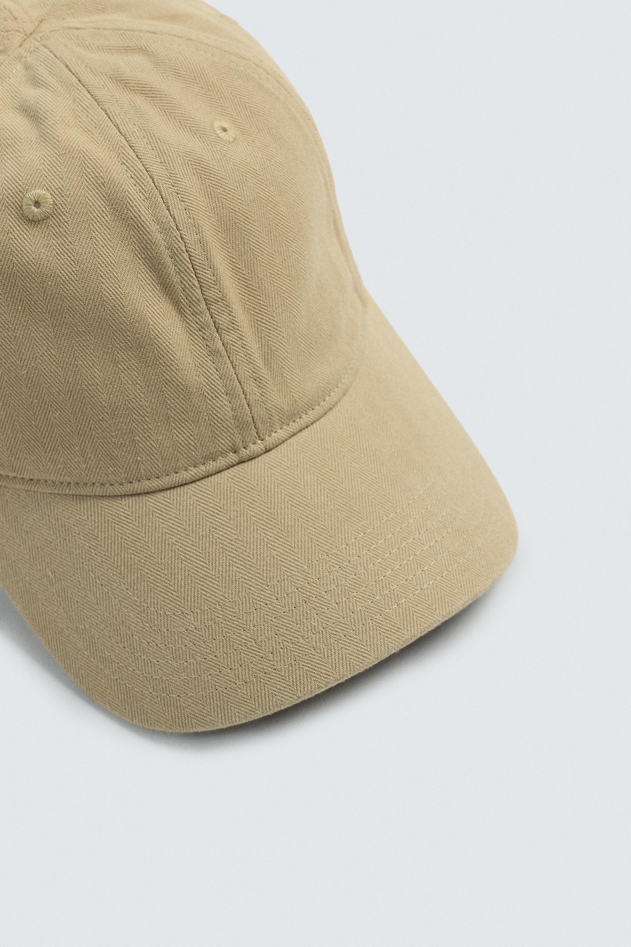 HERRINGBONE COTTON CAP