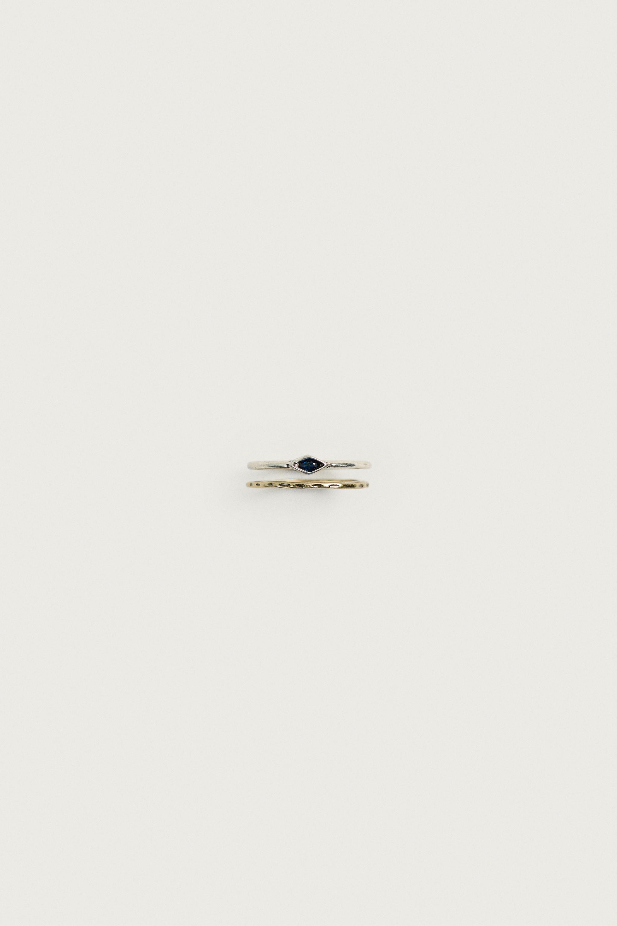 METALLIC MIXED RING PACK 2