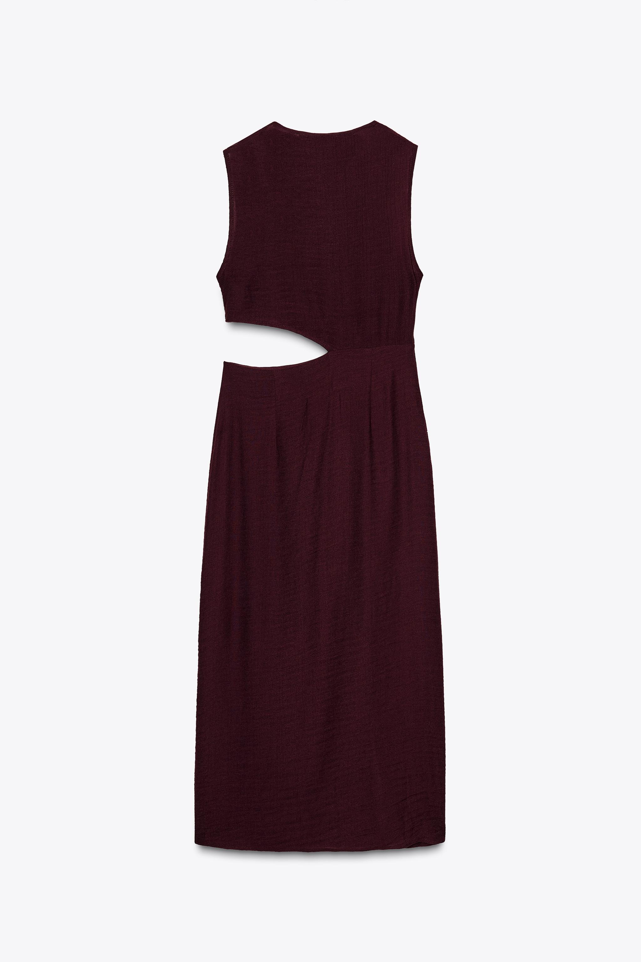 ZARA クレープ カットアウト ミニワンピース 2450/536 org.jpg