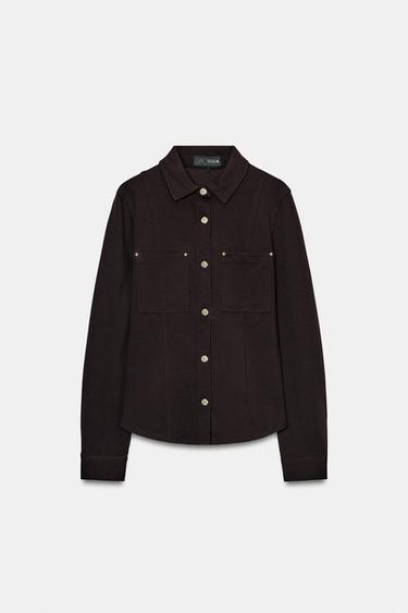 TAILORED SHIRT - Brown by Zara