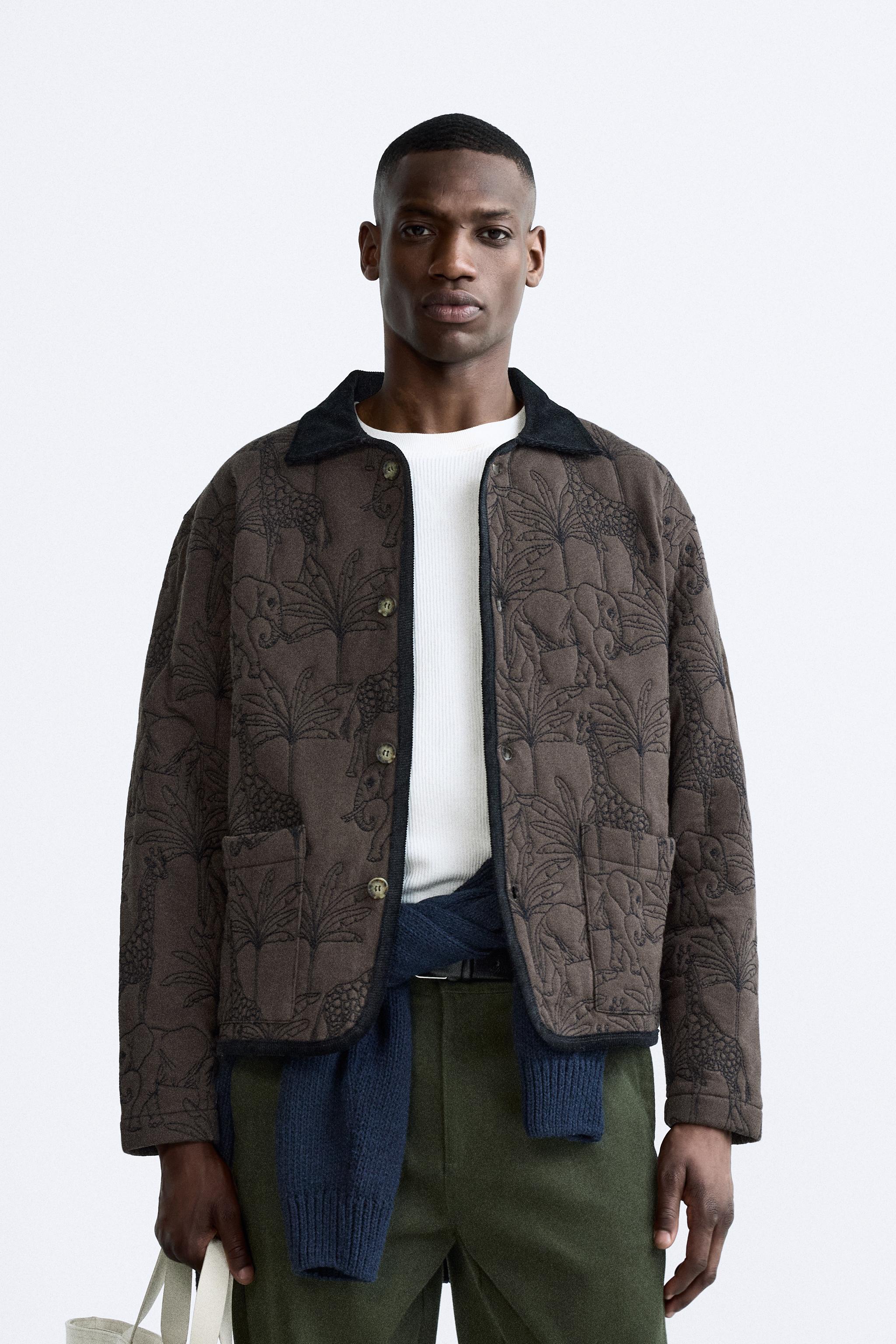 Zara corduroy outlet jacket men