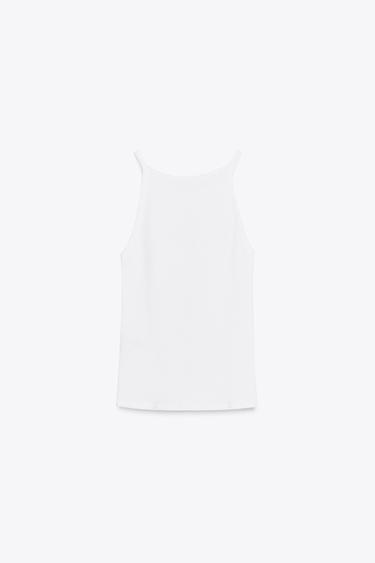 TANK TOP - White by Zara - Image 9