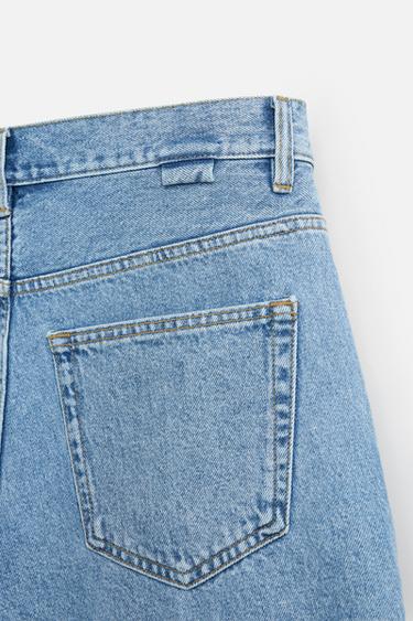 BAGGY FIT DENIM BERMUDA SHORTS - Blue by Zara - Image 9