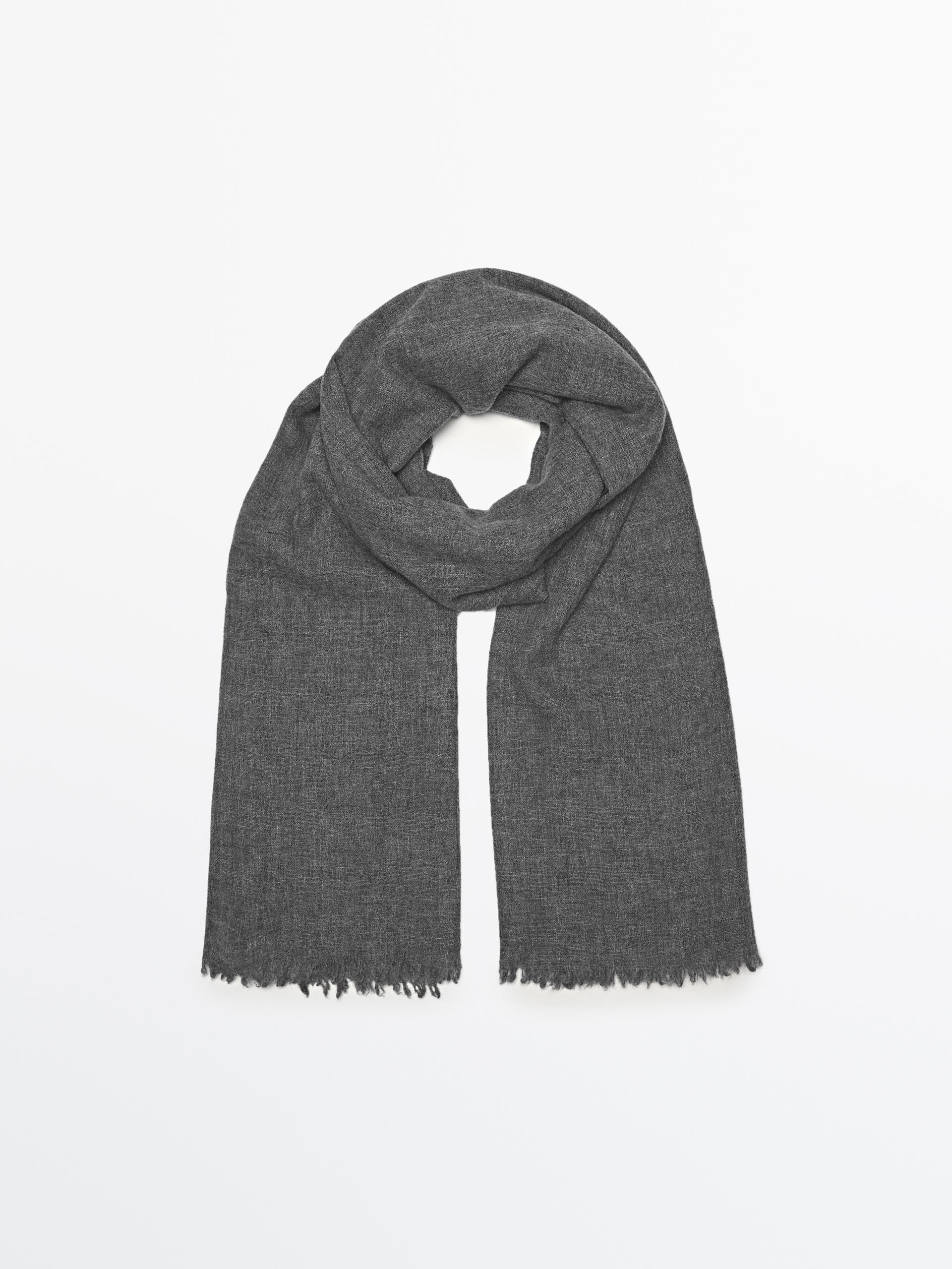 100% cashmere scarf · Navy Blue, Grey Marl, Mink, Cream, Black, Grey ·  Scarves