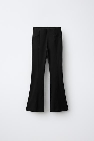 Leggings acanalados de campana