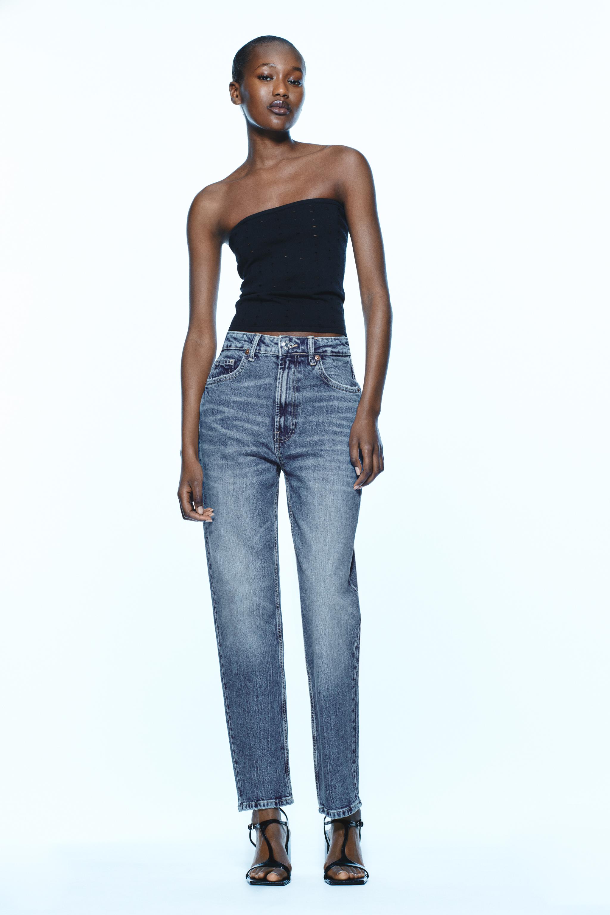 Calças jeans cintura alta femininas