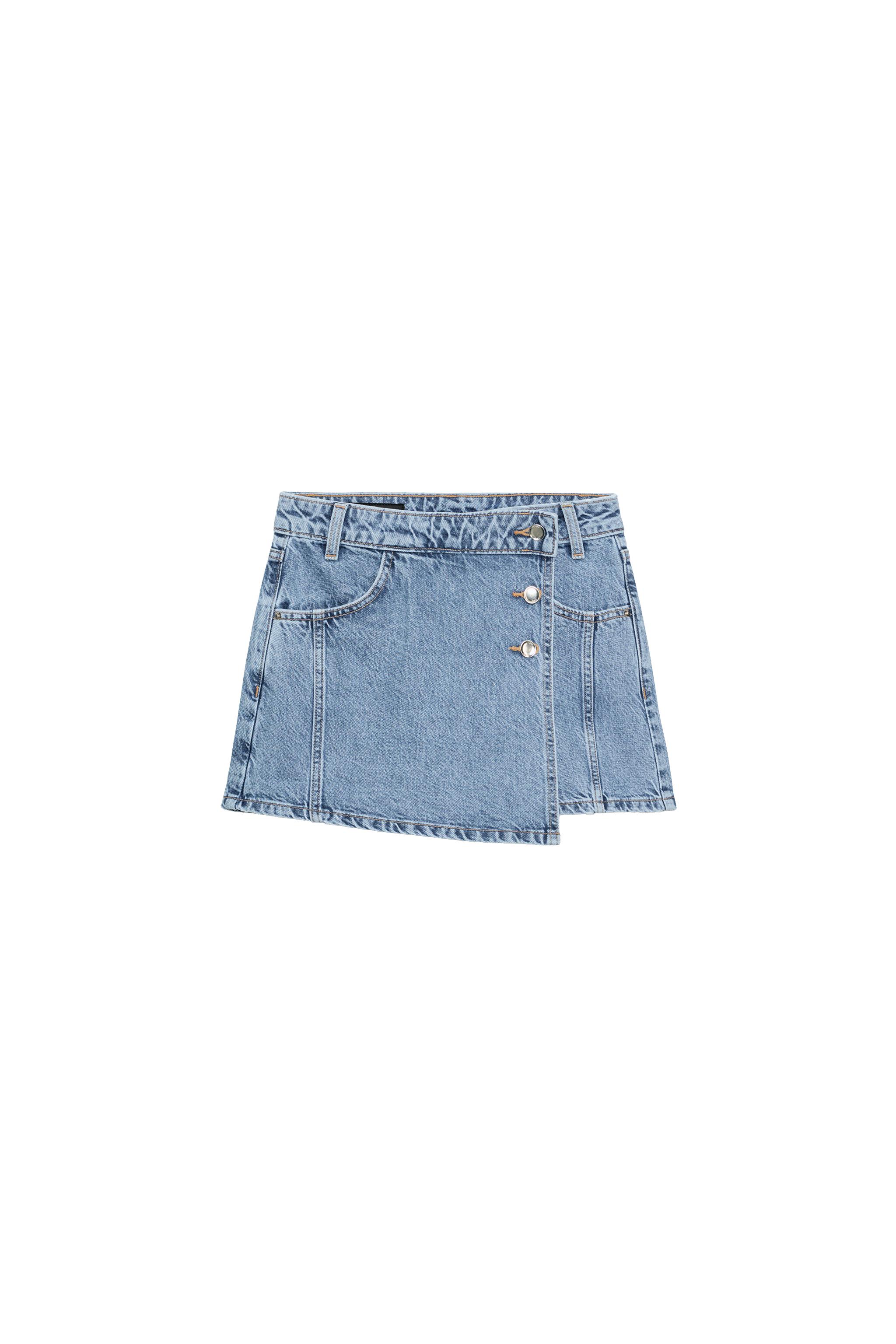 Z1975 WRAP DENIM SKORT