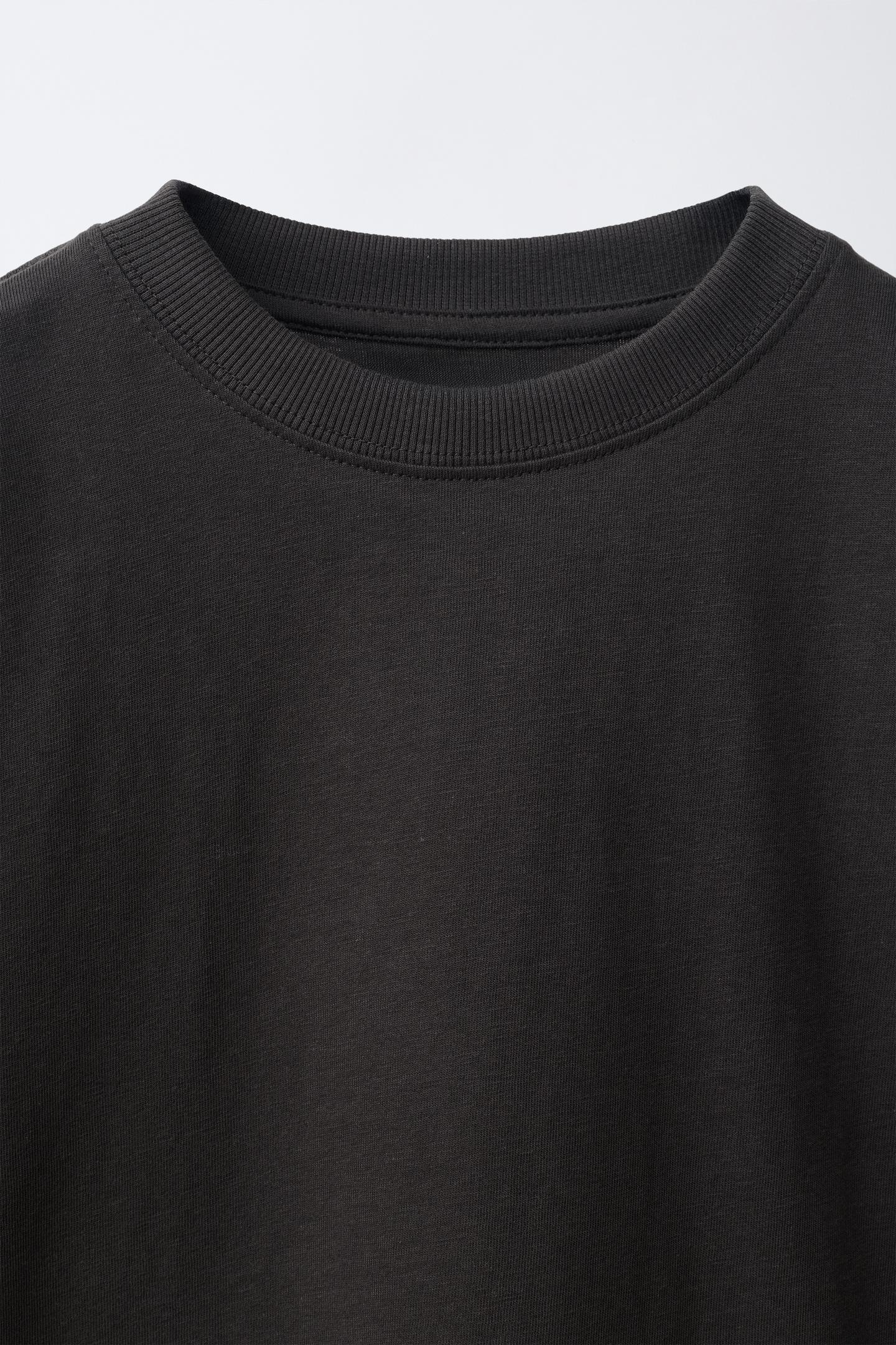 Детская футболка Zara Text Print, цвет: Чёрный — фото 3