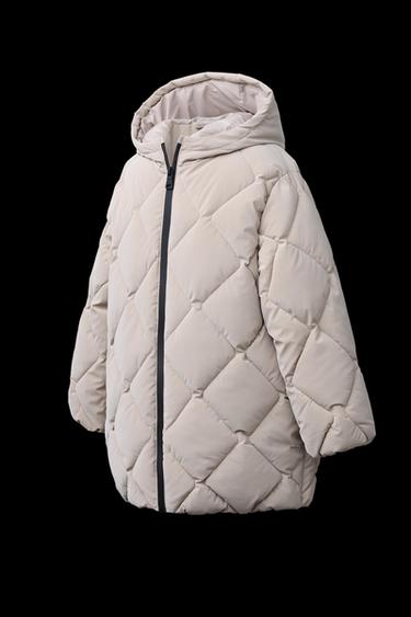 LIGHTWEIGHT RUBBERISED PADDED COAT - camel by Zara