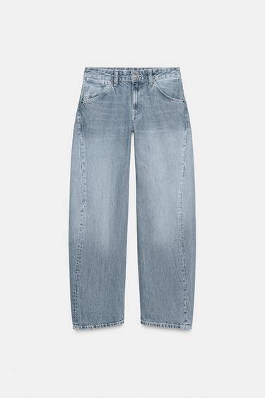 JEAN TRF COURT COUTURES DÉCALÉES TAILLE BASSE - Bleu de Zara - Image 6