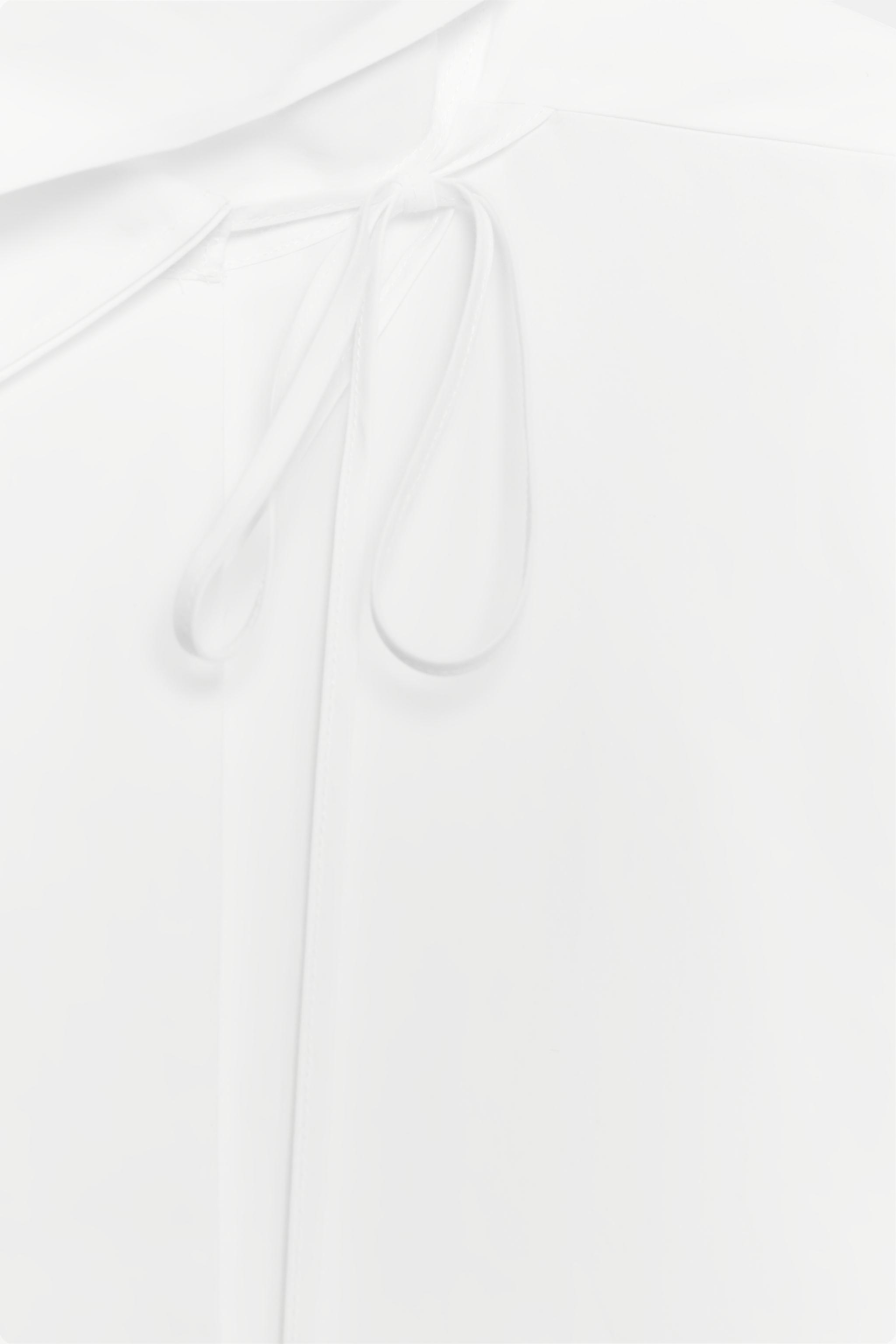 Женские рубашки Zara ZW COLLECTION OVERSIZED SHIRT — фото 9