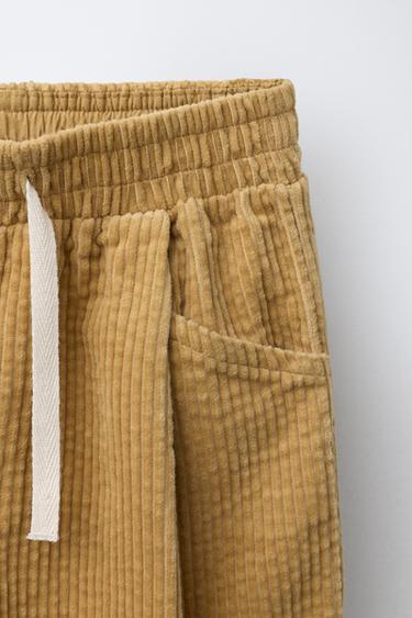 CORDUROY LACE TRIM CULOTTES - Ochre by Zara - Image 2