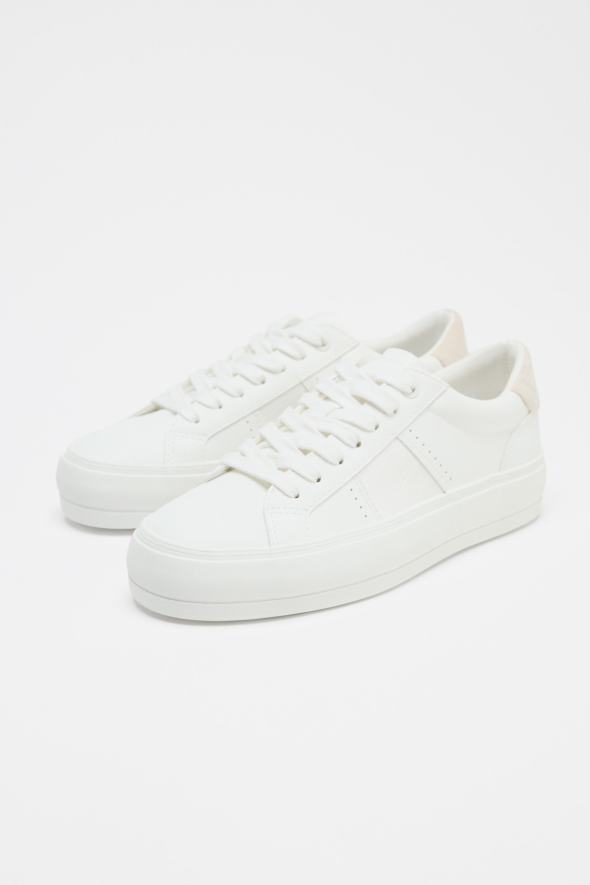 TOPSTITCHING DETAIL SNEAKERS