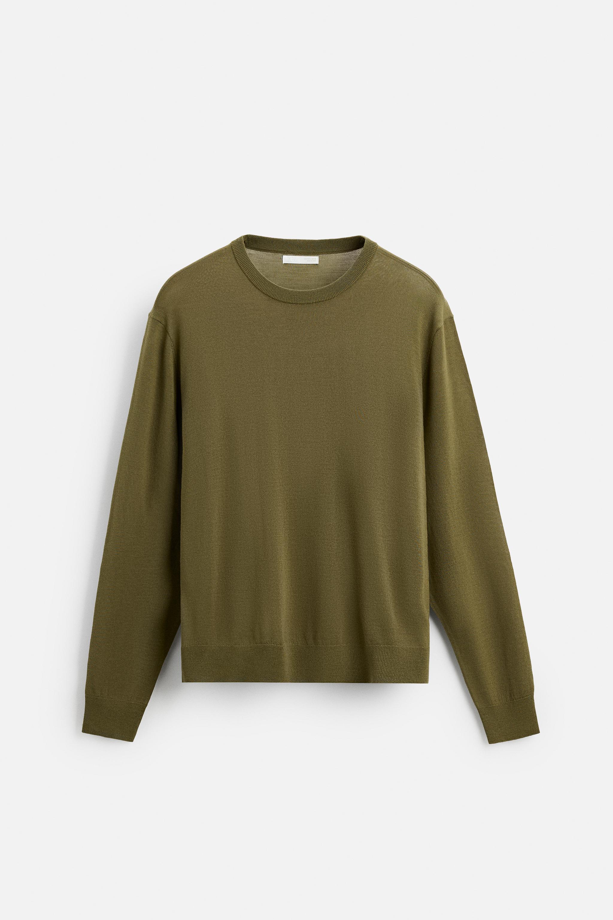 MERCERIZED WOOL SWEATER - Gray | ZARA United States