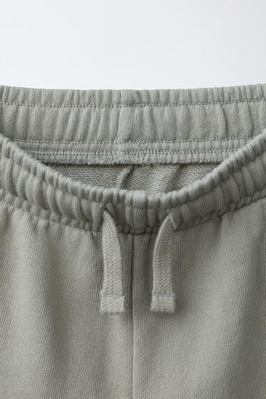 PANTALON BARREL TEINT EN PIÈCE À DÉCOUPES - Écru moyen de Zara - Image 2