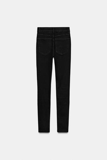 TRF HIGH-WAIST SKINNY JEANS - Black by Zara - Image 7