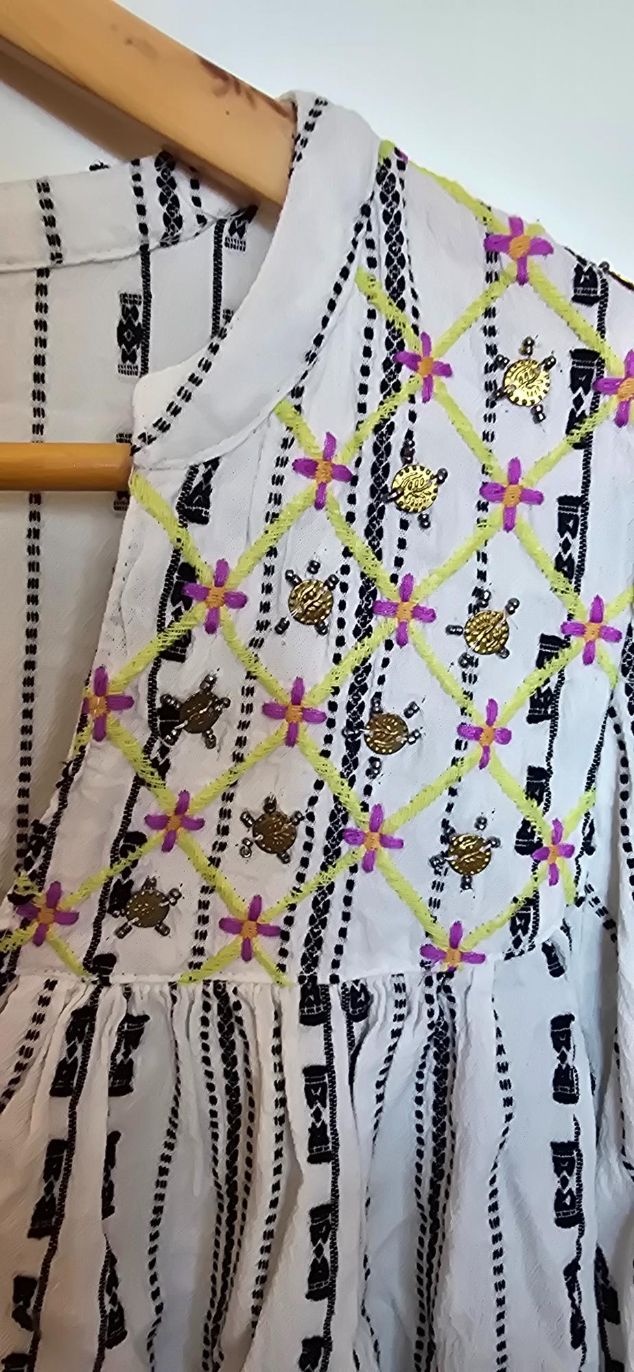 EMBROIDERED BLOUSE WITH BEADING - Image 4