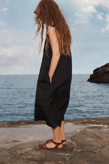 LIMITED EDITION PINSTRIPE DRESS - Black / White by Zara - Image 4
